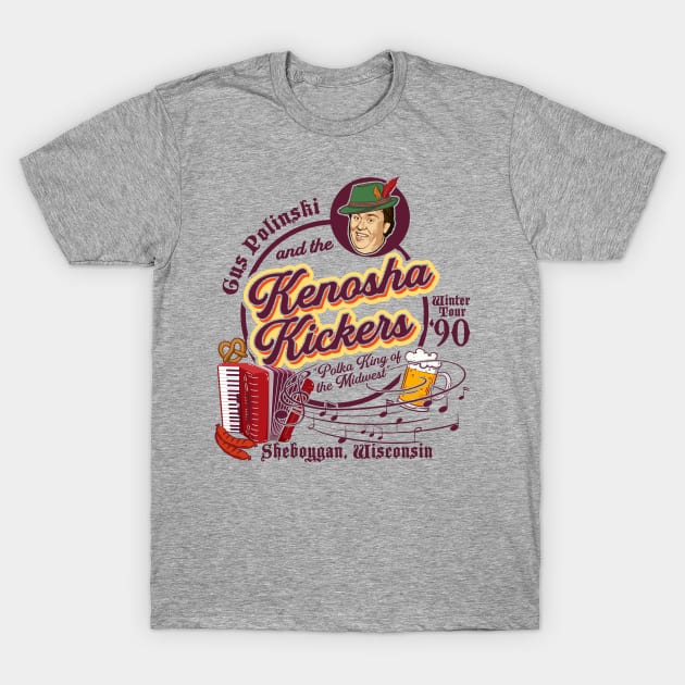 Gus Polinski and the Kenosha Kickers Lts T-Shirt by Alema Art